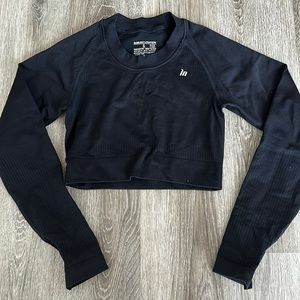 Muscle nation cropped longsleeve